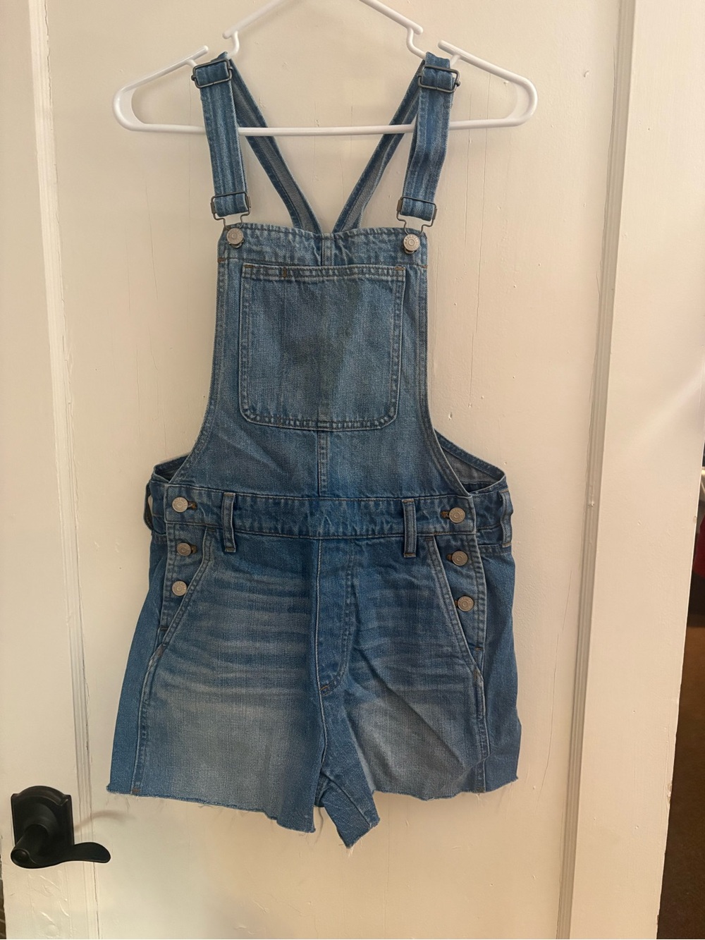 Madewell Denim Short Overalls